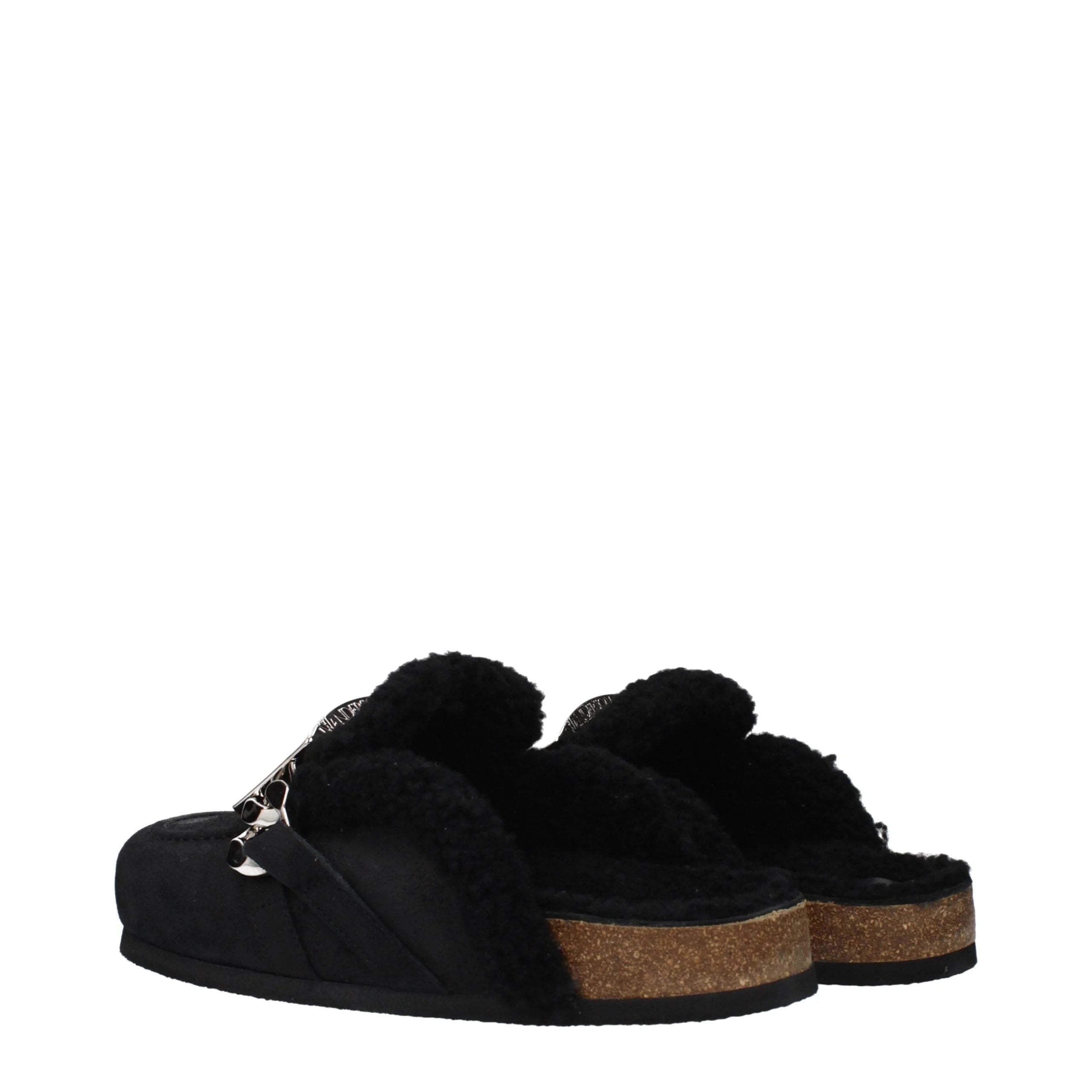 J.W.Anderson Black Leather Slippers - EU42/US9