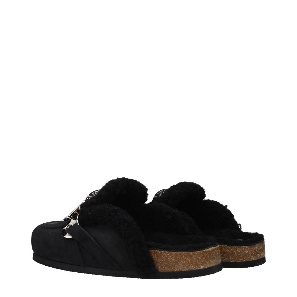 J.W.Anderson Black Leather Slippers - EU42/US9