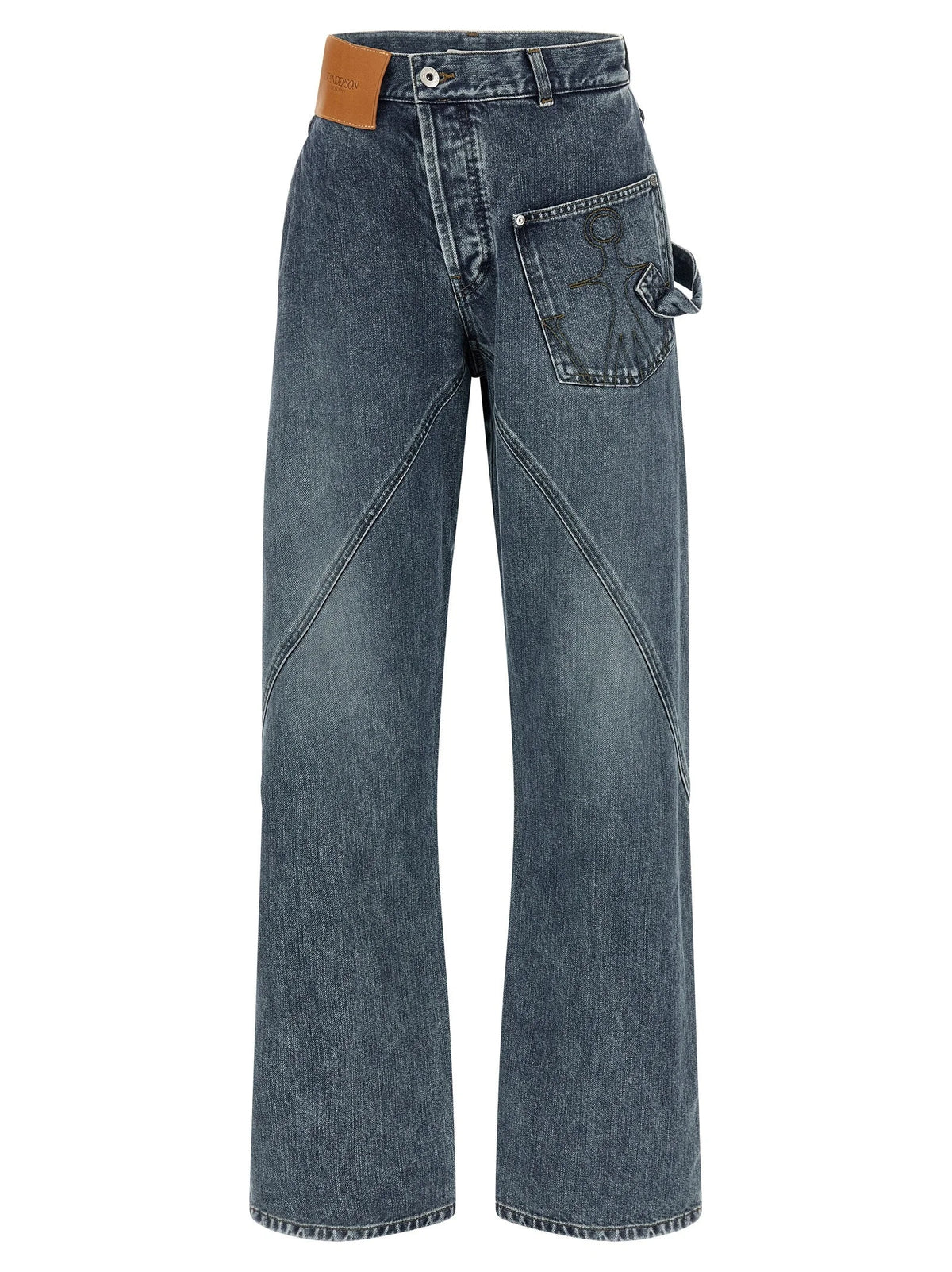 J.W.Anderson Blue Cotton Jeans Denim