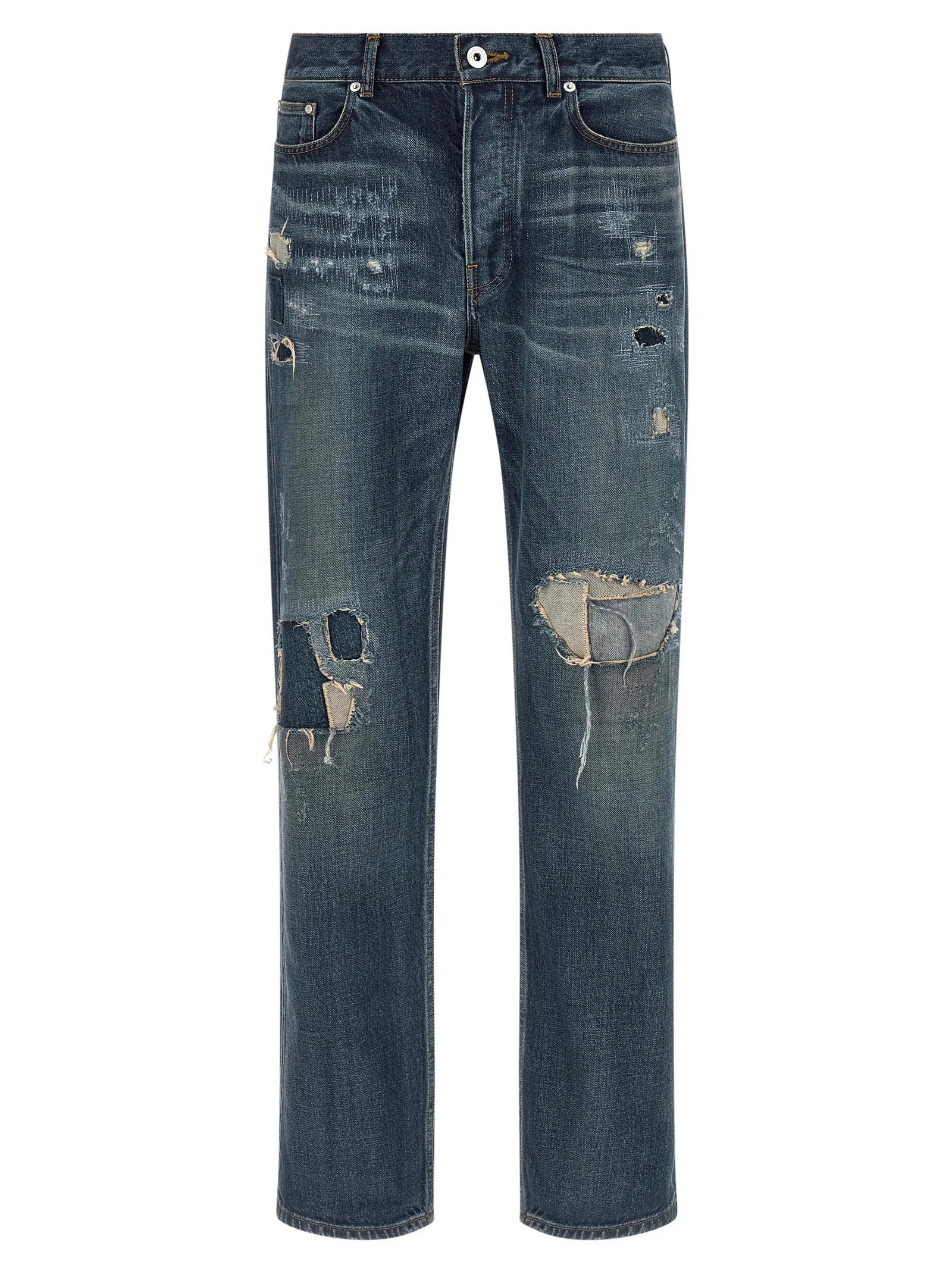J.W.Anderson Blue Cotton Straight-Leg Jeans