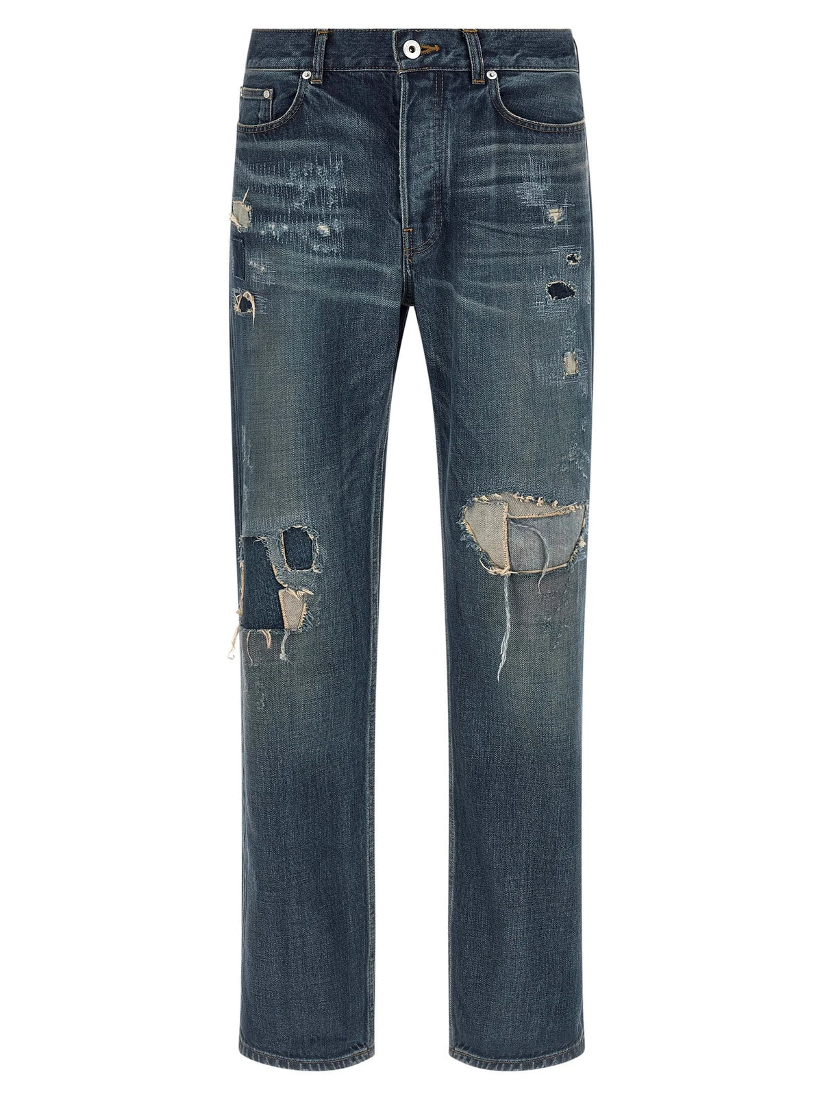 J.W.Anderson Blue Cotton Straight-Leg Jeans