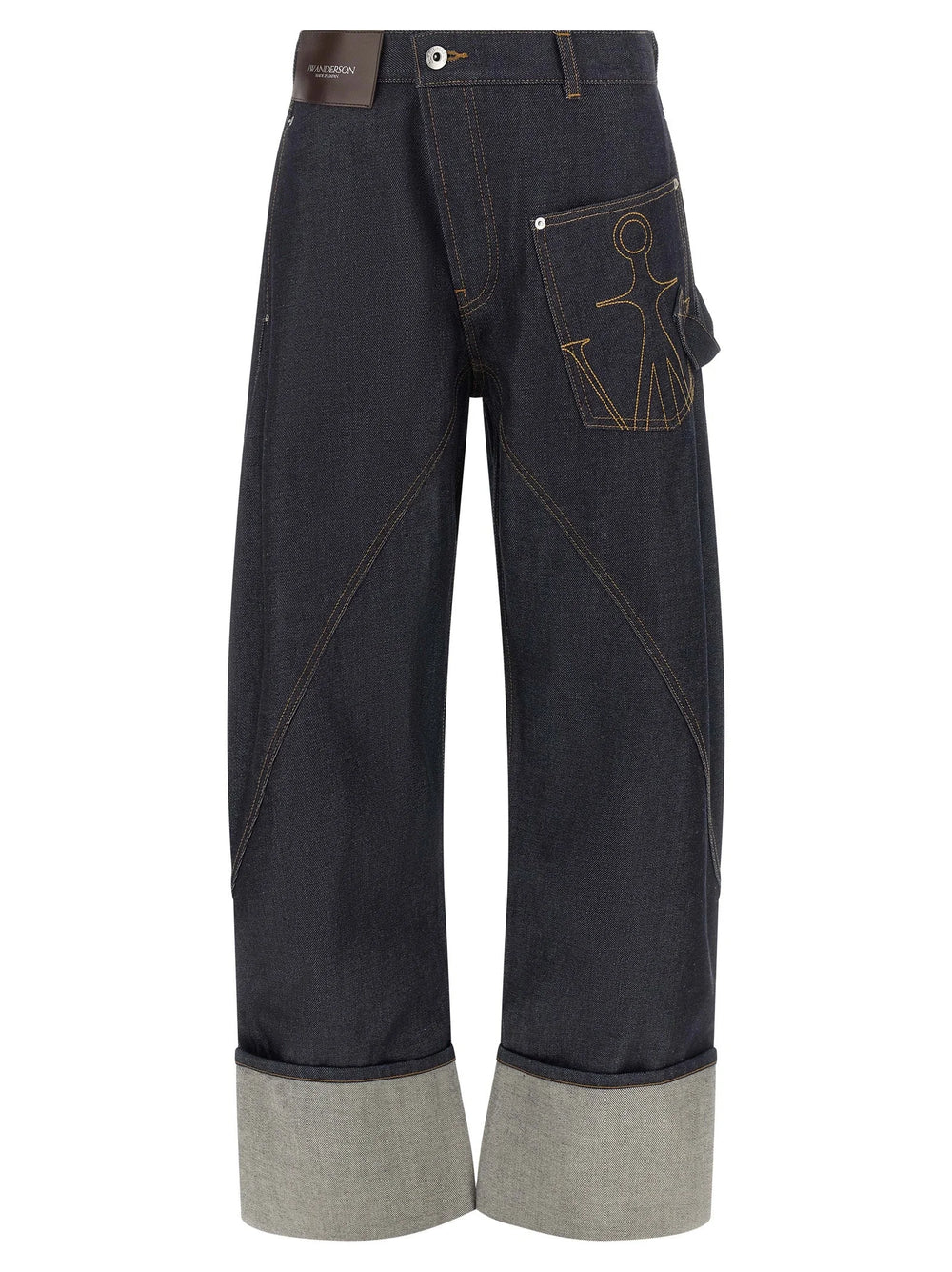 J.W.Anderson Blue Cotton Straight-Leg Jeans