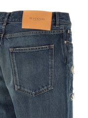 J.W.Anderson Blue Cotton Straight-Leg Jeans