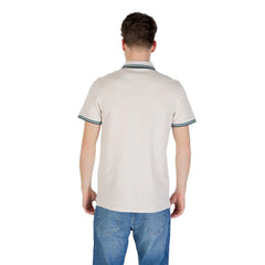 Jack Jones Beige Cotton Polo Shirt - Polos