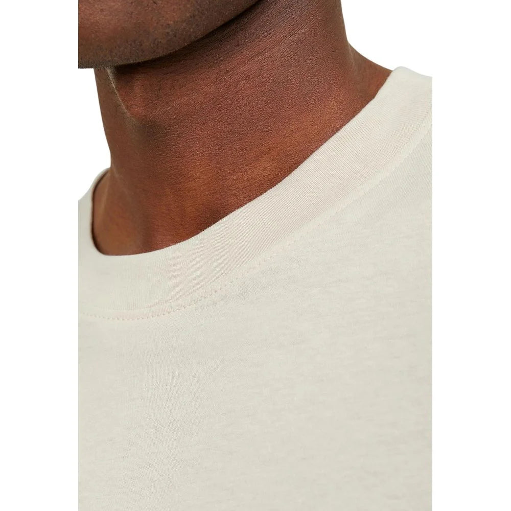 Jack Jones Beige Cotton T-Shirt - IT54 | XXL