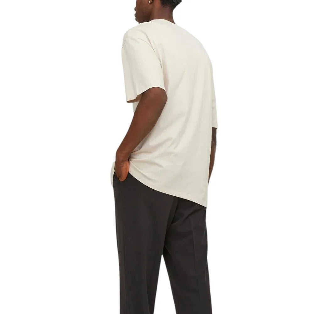 Jack Jones Beige Cotton T-Shirt - IT54 | XXL - T-Shirts