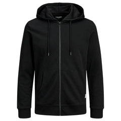 Jack Jones Black Cotton Hoody - IT44 | S - Hoodies