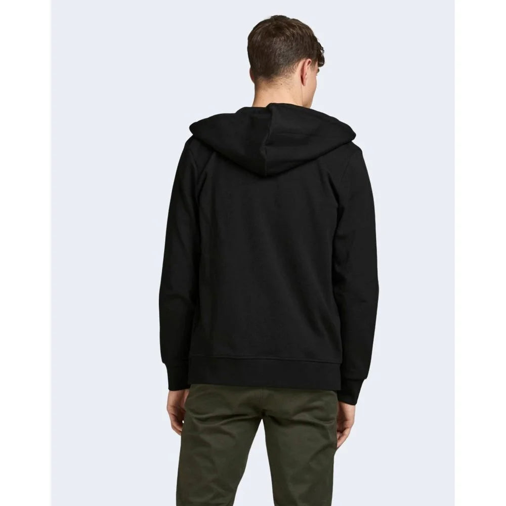 Jack Jones Black Cotton Hoody - IT44 | S - Hoodies