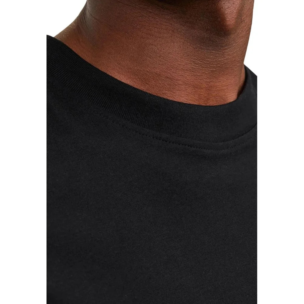 Jack Jones Black Cotton T-Shirt - T-Shirts