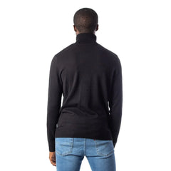 Jack Jones Black Cotton Turtleneck - Sweaters