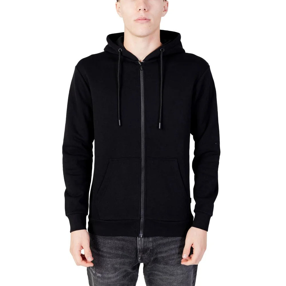 Jack Jones Black Polyester Hoody