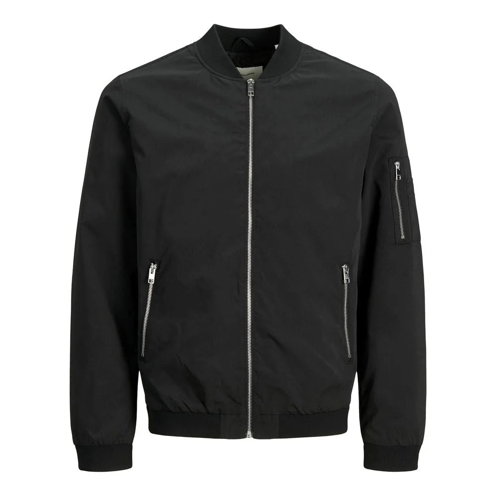 Jack Jones Black Polyester Jackets & Coat - IT42 | XS - Bomber Jackets