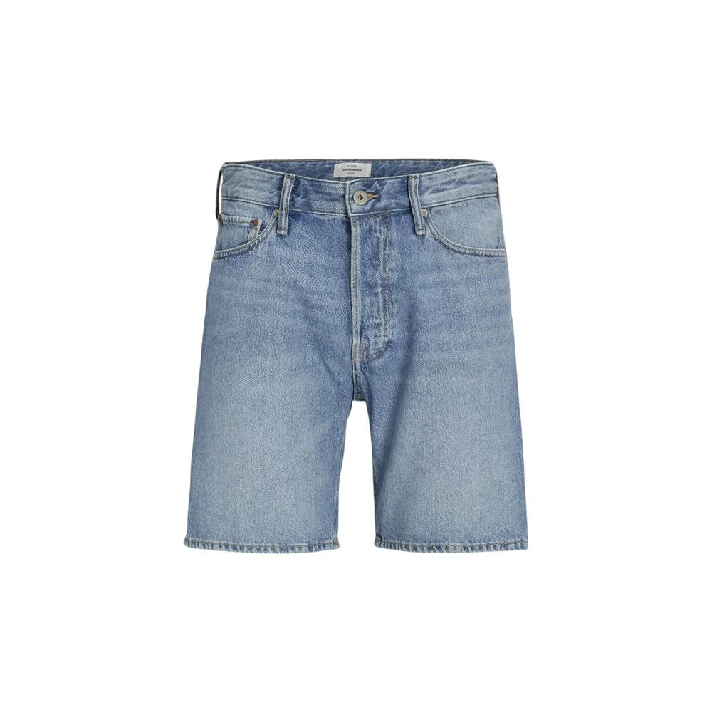 Jack Jones Blue Cotton Bermuda - Bermudas