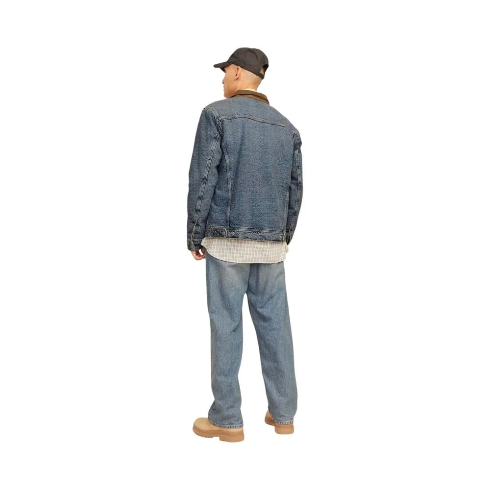 Jack Jones Blue Cotton Jackets & Coat - IT48 | L - Trucker Jackets