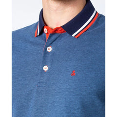 Jack Jones Blue Cotton Polo Shirt - IT44 | S - Polos