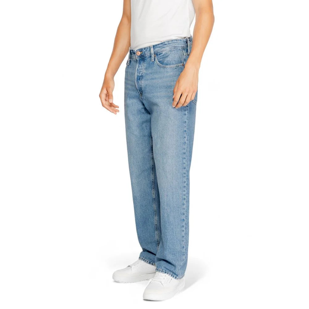 Jack Jones Blue Cotton Relaxed Fit Jean - Jeans