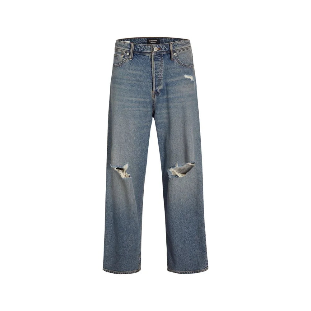 Jack Jones Blue Cotton Relaxed Fit Jean - Jeans