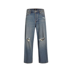 Jack Jones Blue Cotton Relaxed Fit Jean - Jeans