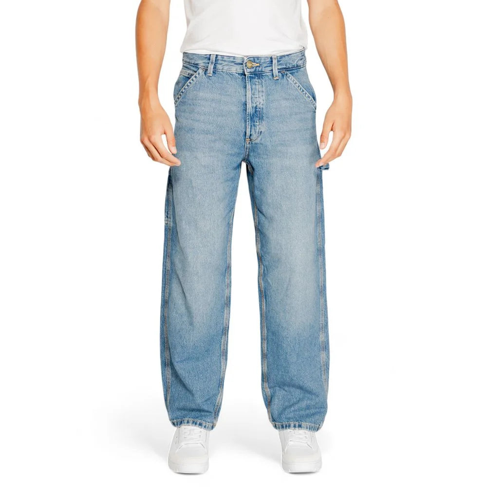 Jack Jones Blue Cotton Relaxed Fit Jean - Jeans