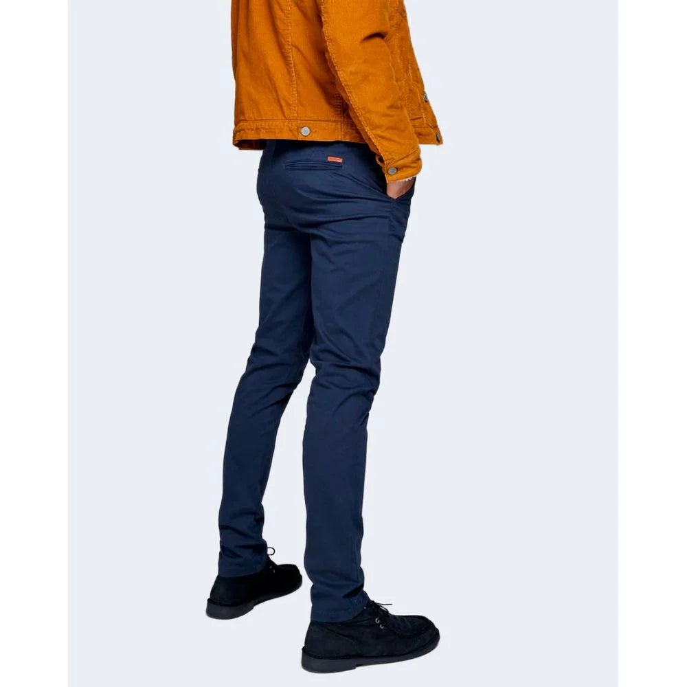 Jack Jones Blue Cotton Skinny Pant - Chinos