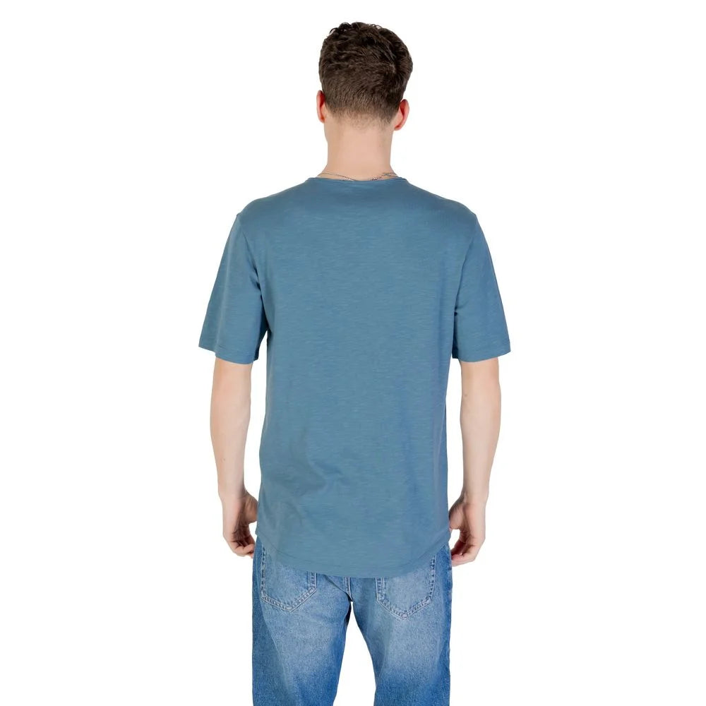 Jack Jones Blue Cotton T-Shirt - T-Shirts