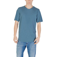 Jack Jones Blue Cotton T-Shirt - T-Shirts