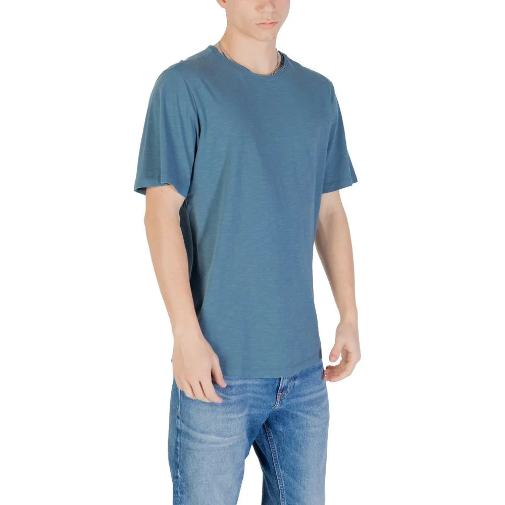 Jack Jones Blue Cotton T-Shirt - T-Shirts