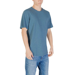 Jack Jones Blue Cotton T-Shirt - T-Shirts