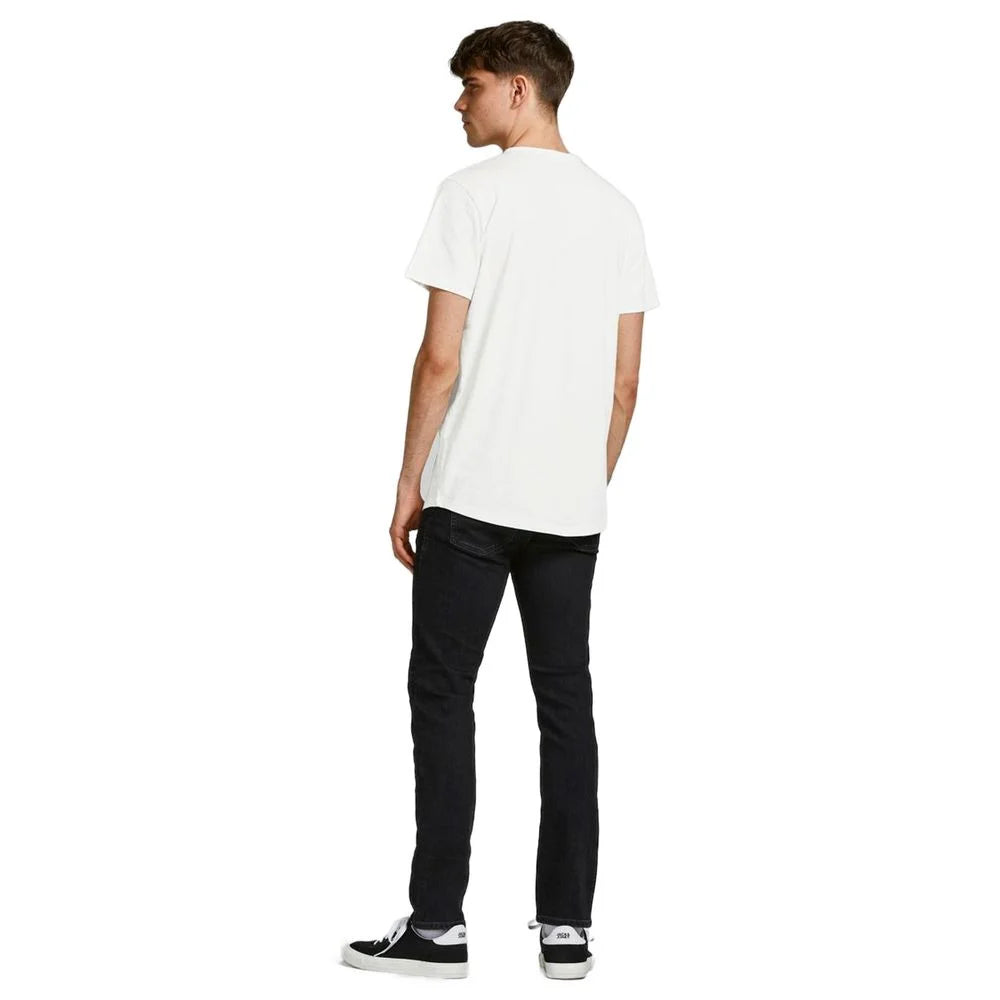 Jack Jones Cream Organic Cotton T-Shirt - T-Shirts