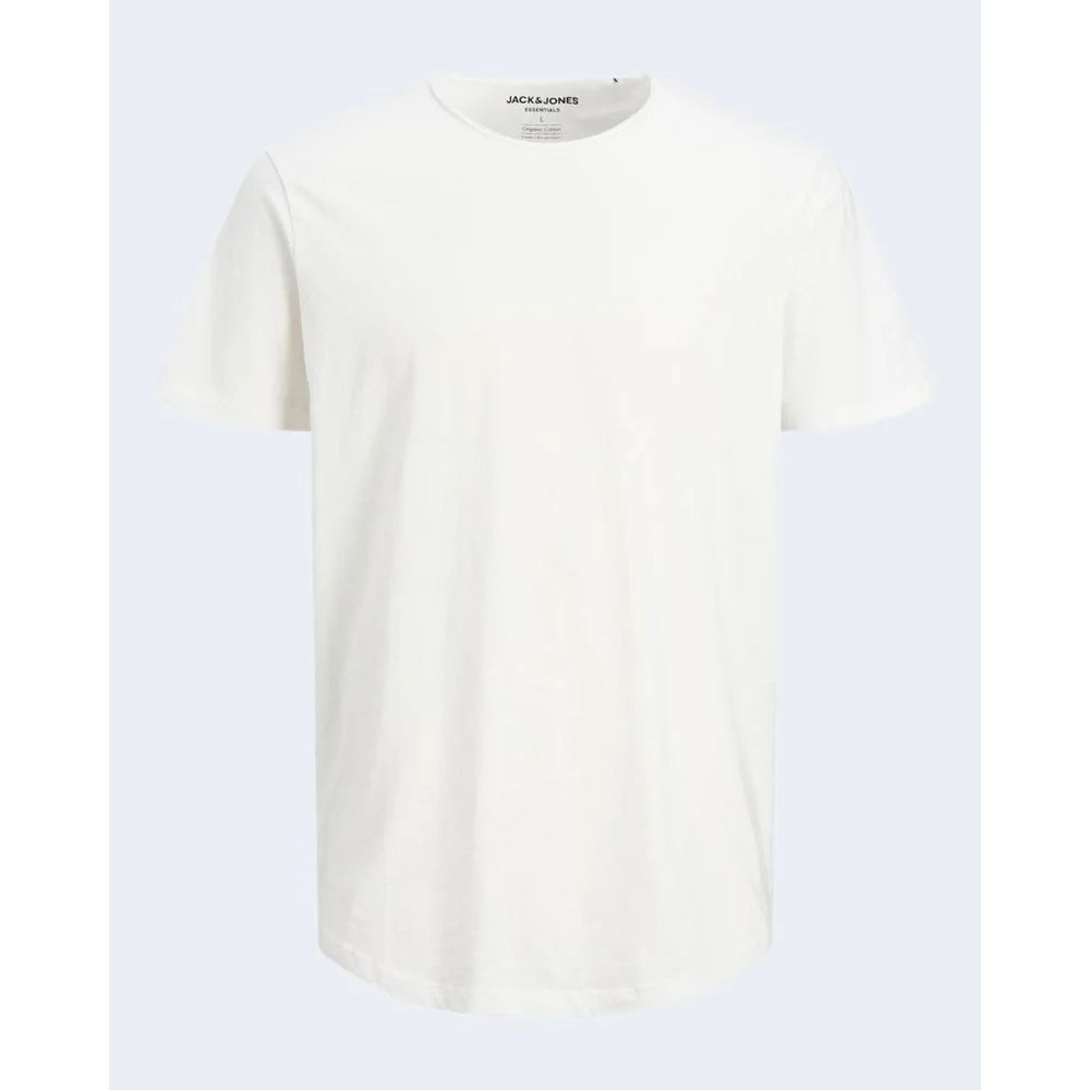 Jack Jones Cream Organic Cotton T-Shirt - T-Shirts