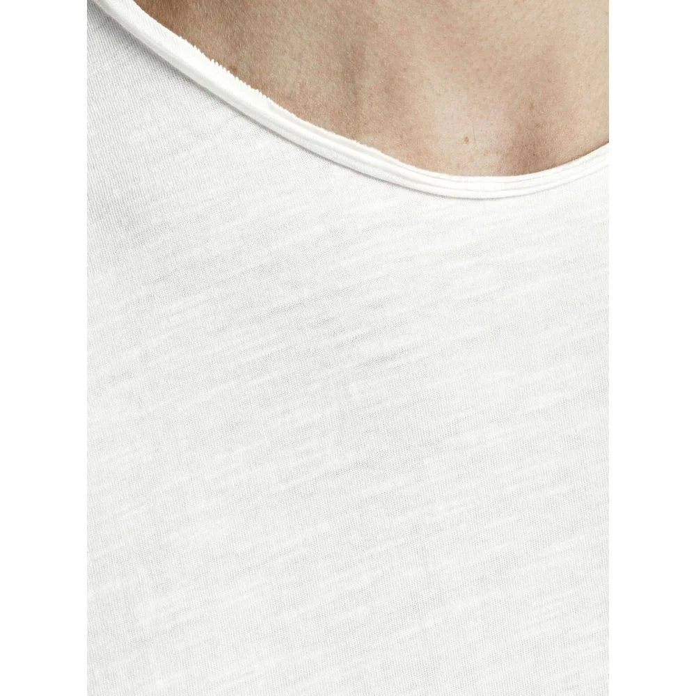 Jack Jones Cream Organic Cotton T-Shirt - T-Shirts