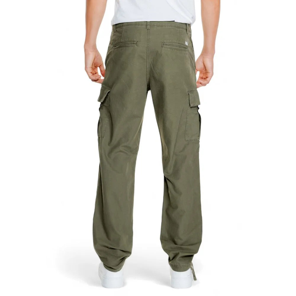 Jack Jones Green Cotton Pant