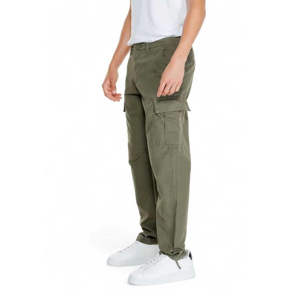 Jack Jones Green Cotton Pant - Cargo Pants