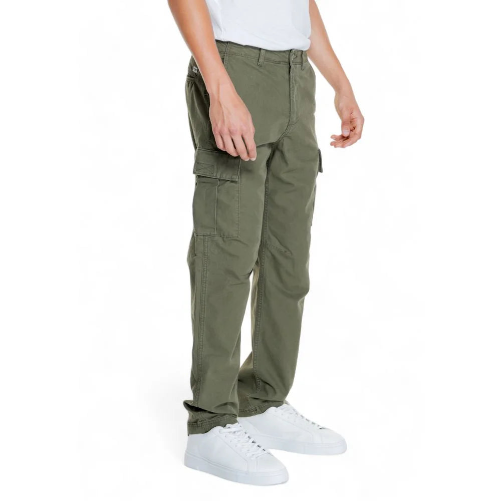 Jack Jones Green Cotton Pant - Cargo Pants
