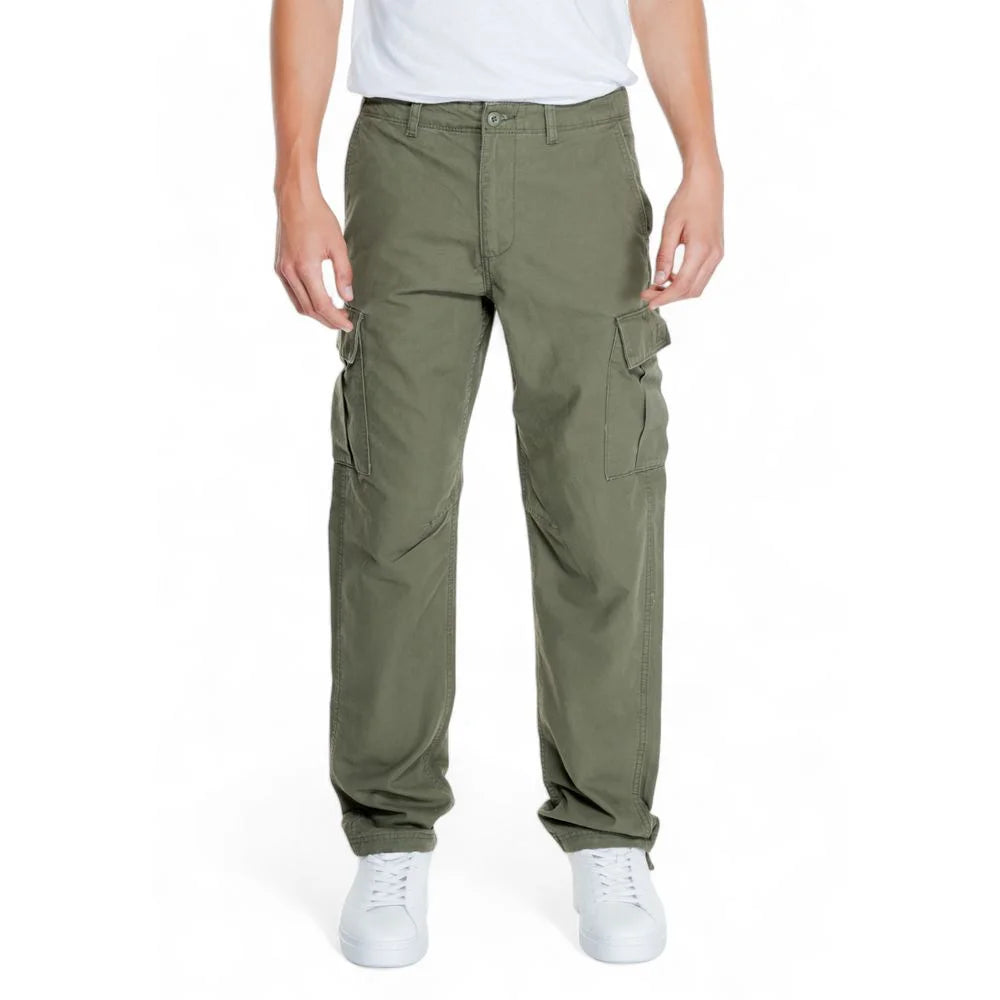 Jack Jones Green Cotton Pant - Cargo Pants