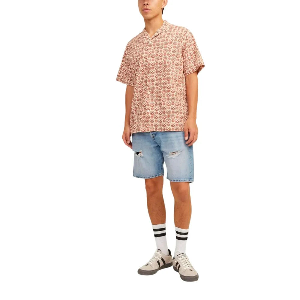 Jack Jones Light Blue Cotton Bermuda - Bermudas