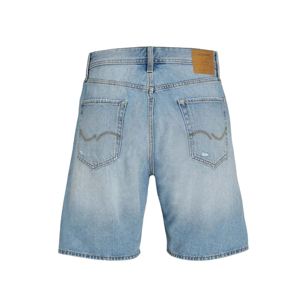 Jack Jones Light Blue Cotton Bermuda - Bermudas