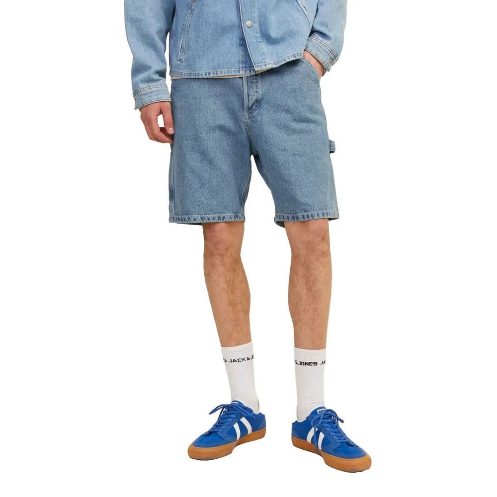 Jack Jones Light Blue Cotton Bermuda - Bermudas