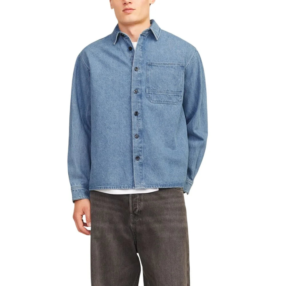 Jack Jones Light Blue Cotton Shirt - Shirts