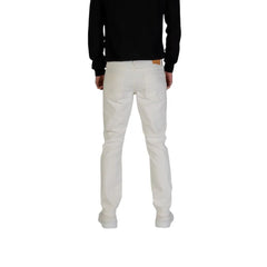 Jack Jones White Cotton Skinny Jean - Jeans