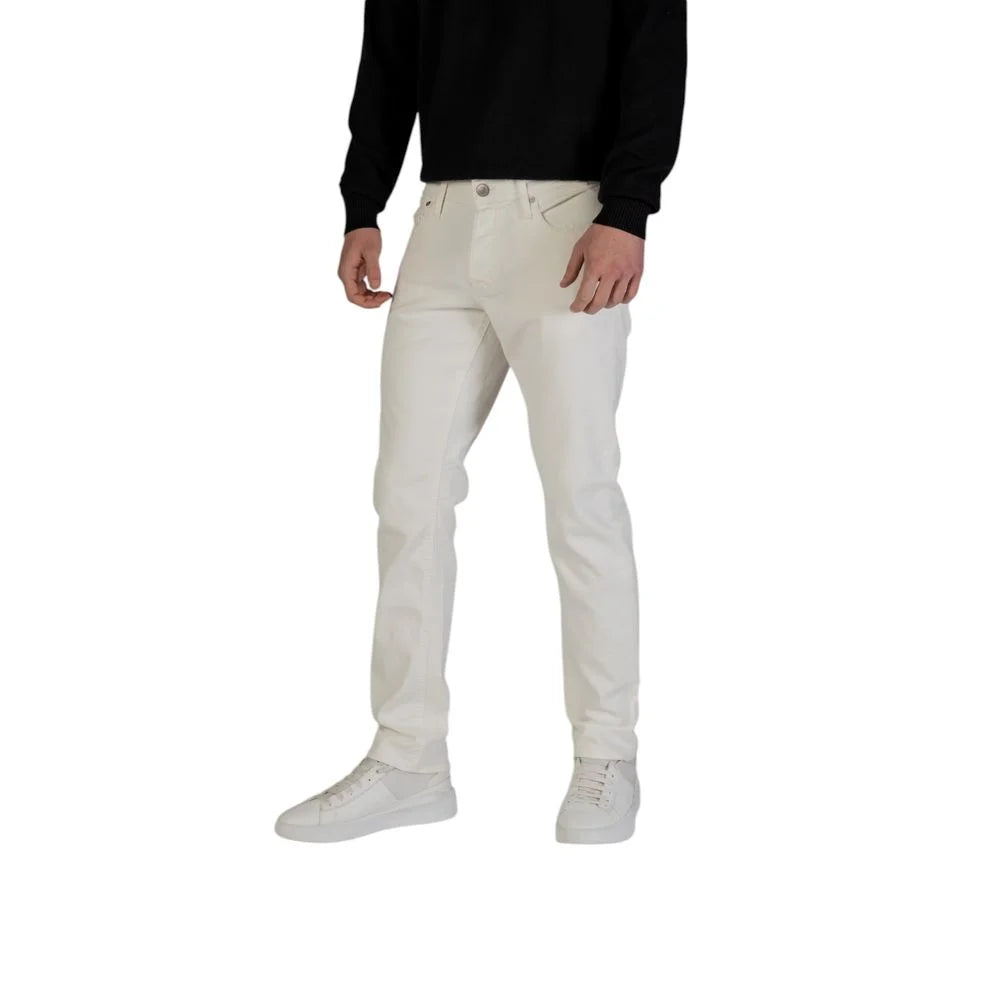 Jack Jones White Cotton Skinny Jean - Jeans