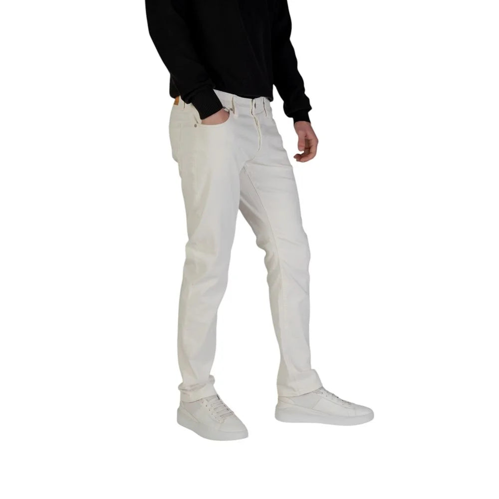 Jack Jones White Cotton Skinny Jean - Jeans