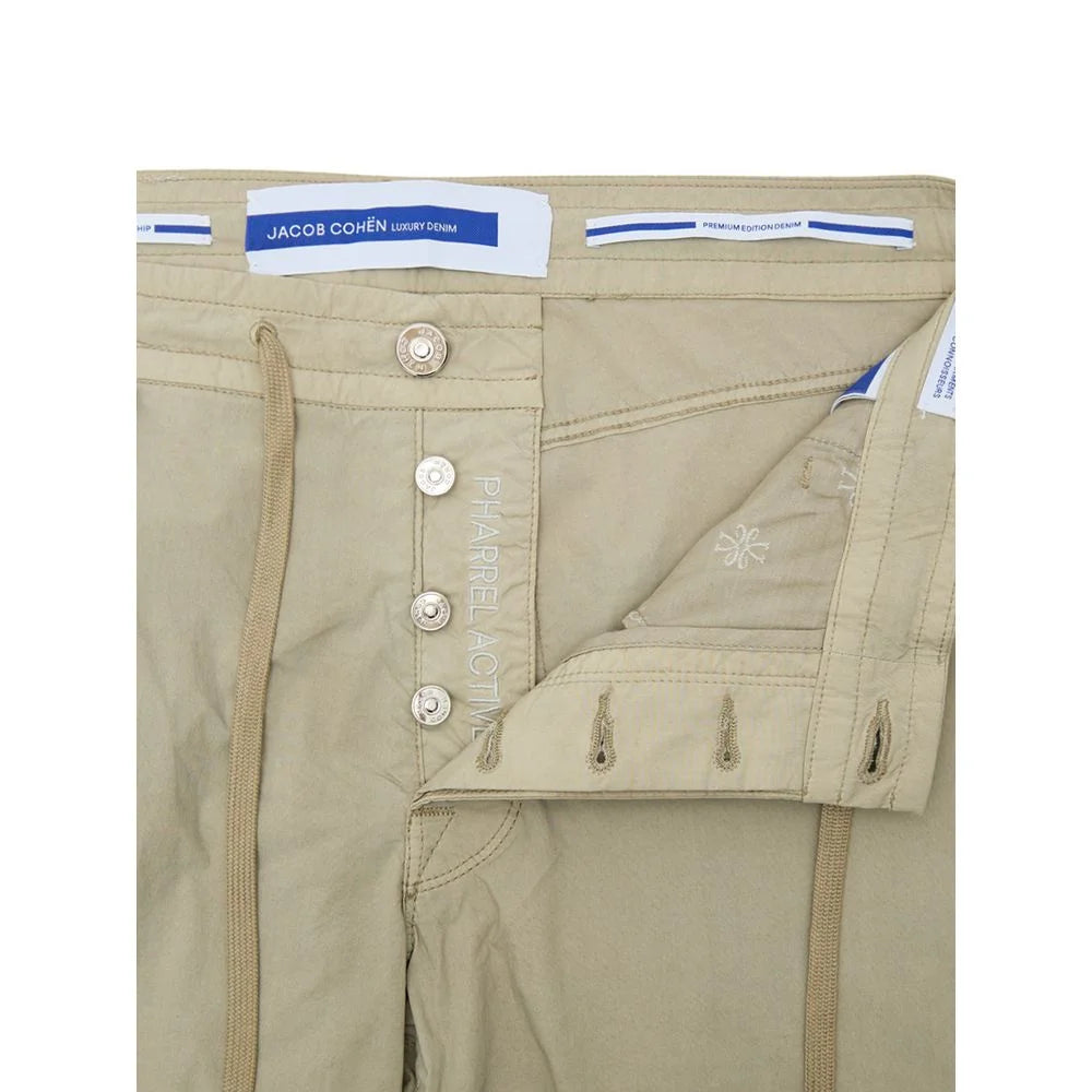 Jacob Cohen Beige Cotton Casual Pant - Trousers