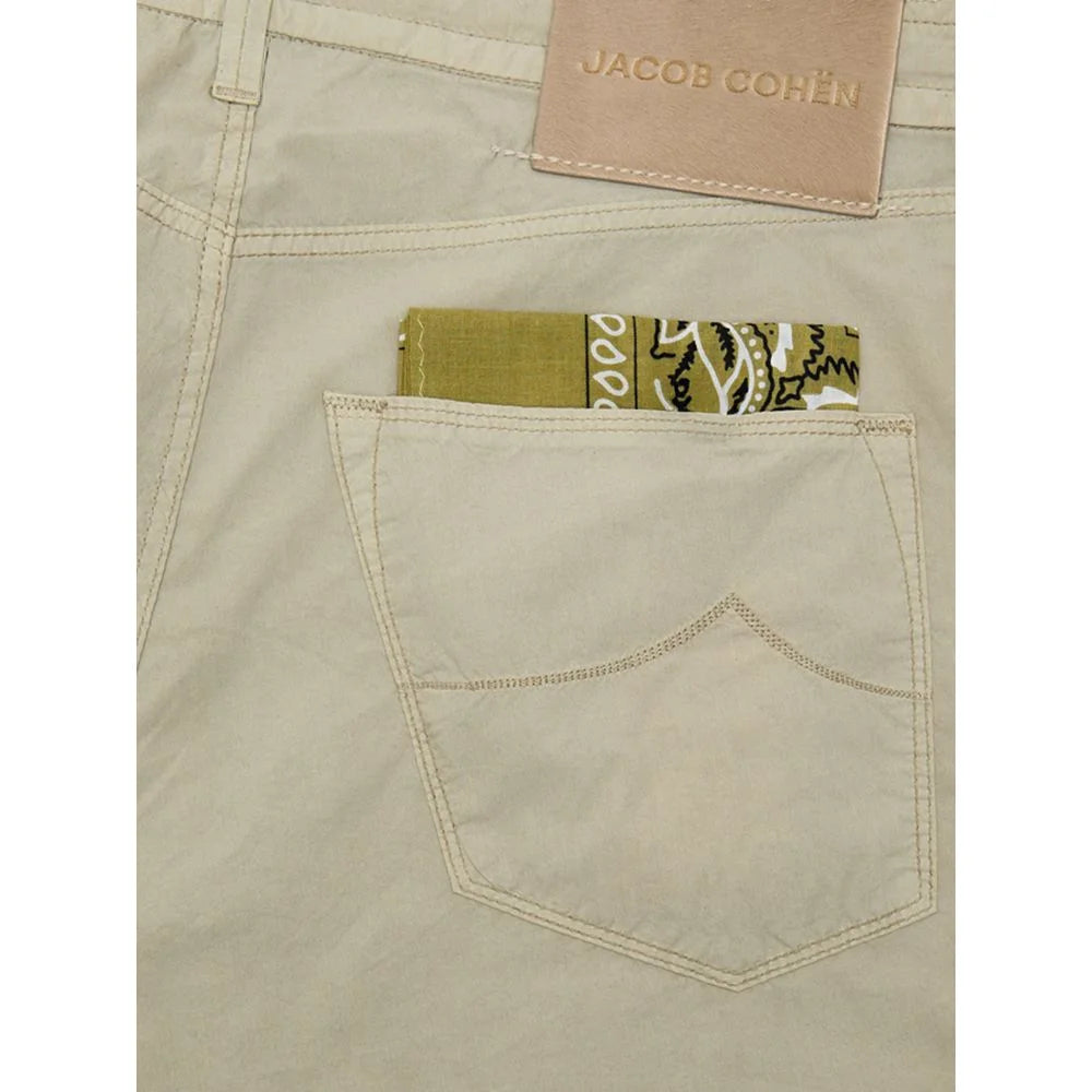 Jacob Cohen Beige Cotton Casual Pant - Trousers