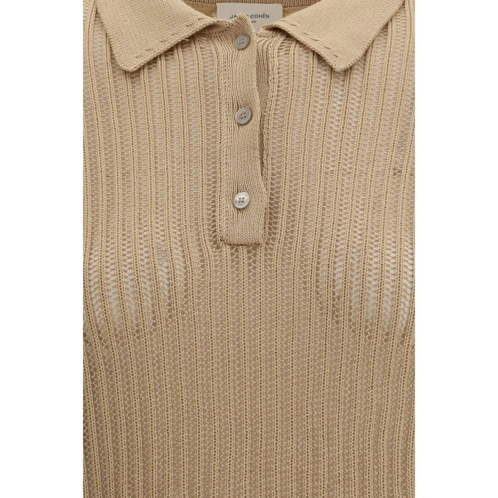 Jacob Cohen Beige Cotton Polo Shirt