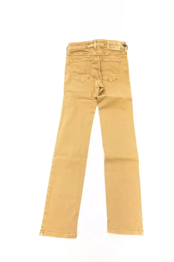 Jacob Cohen Beige Cotton Women Jeans - Jeans