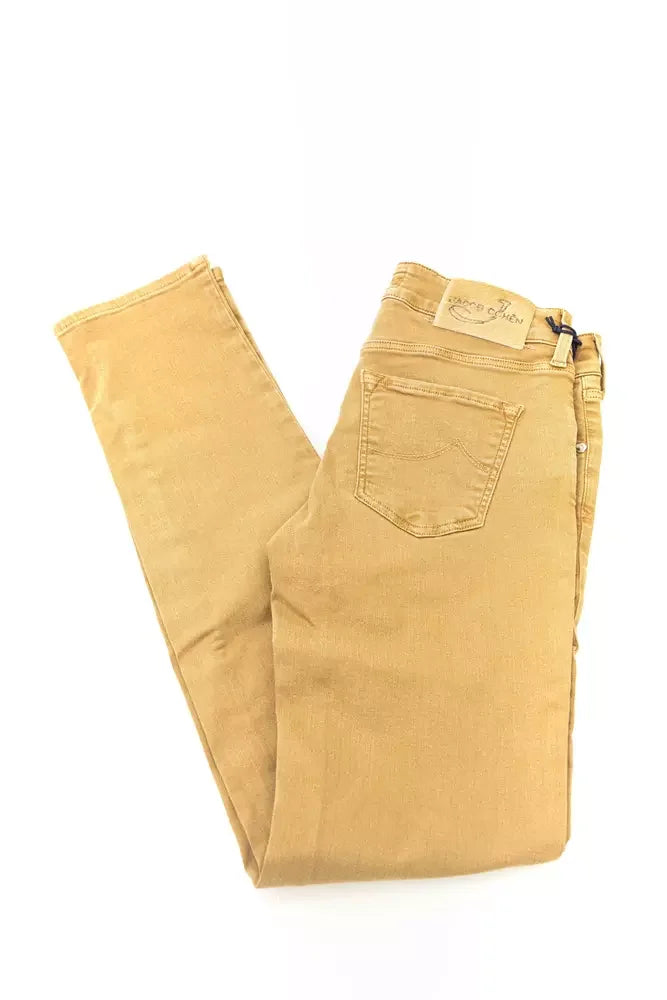 Jacob Cohen Beige Cotton Women Jeans - Jeans