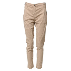 Jacob Cohen Beige Lyocell Skinny High Waist Chino Casual Pants - W28