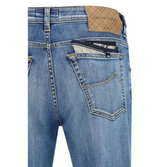 Jacob Cohen Blue Cotton Cropped Jeans