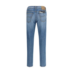 Jacob Cohen Blue Cotton Cropped Jeans
